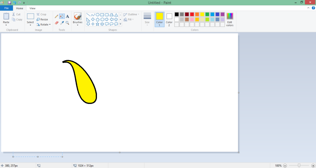 draw any shape in ms paint