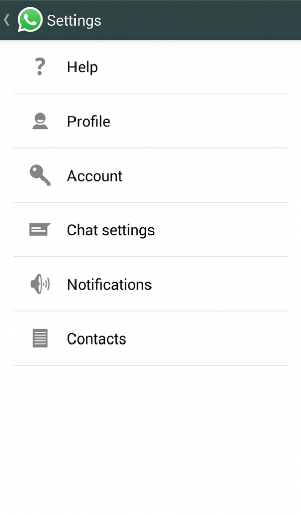 whatsapp chat settings
