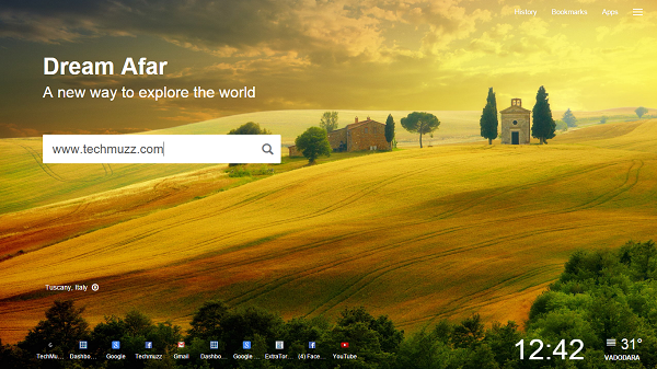 Install “Dream Afar New Tab” To Explore The World