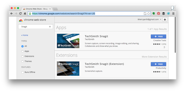 snagit app and extension