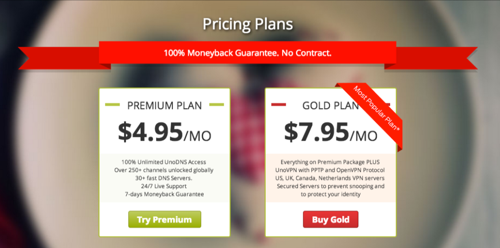 Unotelly price plans
