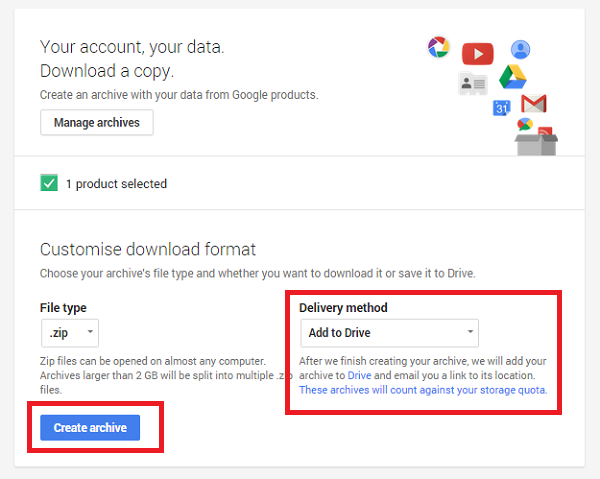 save youtube videos on google drive