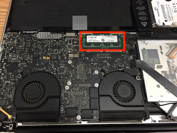 RAM in Macbook pro