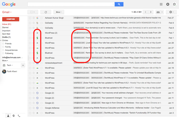 See The Company Information In Gmail Inbox