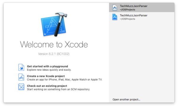 reopen xcode workspace project