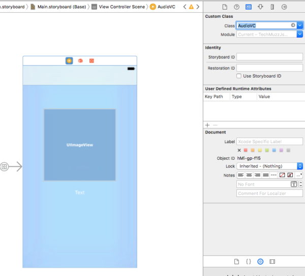 add imageview and label to view controller xcode