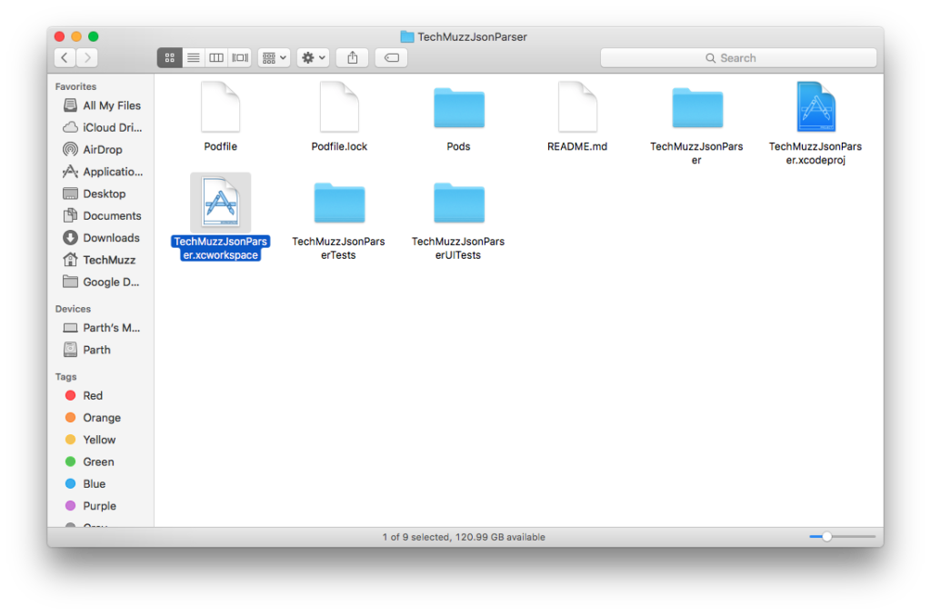 xcworkspace file in xcode project