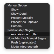 root view controller xcode