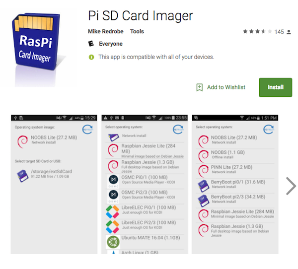Pi SD Card Imager App