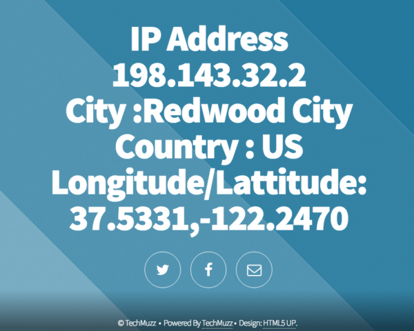 Find website visitors ip address