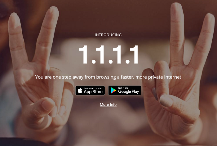 Speed up your internet speed with 1.1.1.1