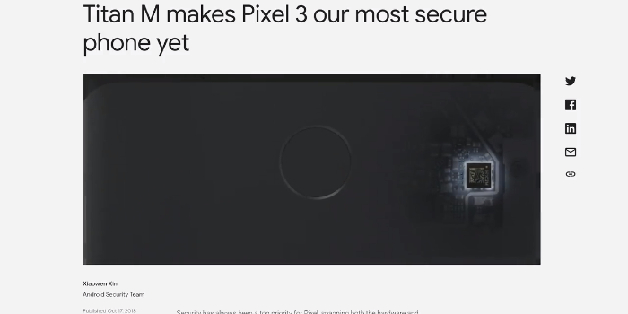 google pixel 3a and 3a xl titan M security chip